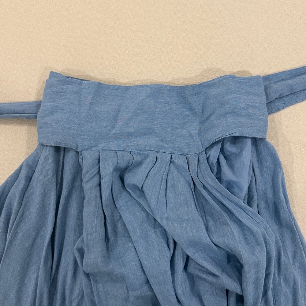 Free People Blue Midi Skirt and Crop top Light Blue Set - Picture 12 of 12